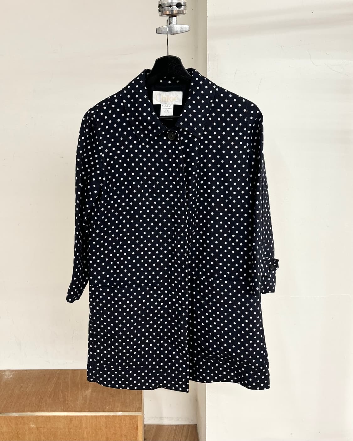 끌로에 네이비 도트 자켓 상품이미지1