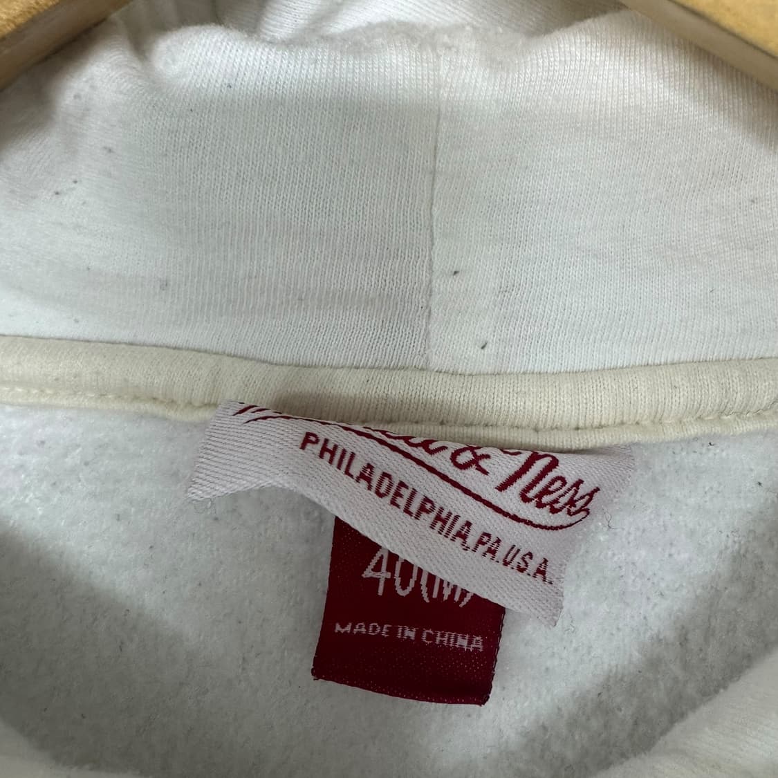 미첼엔네스 양키즈 후드티 화이트 상품이미지3