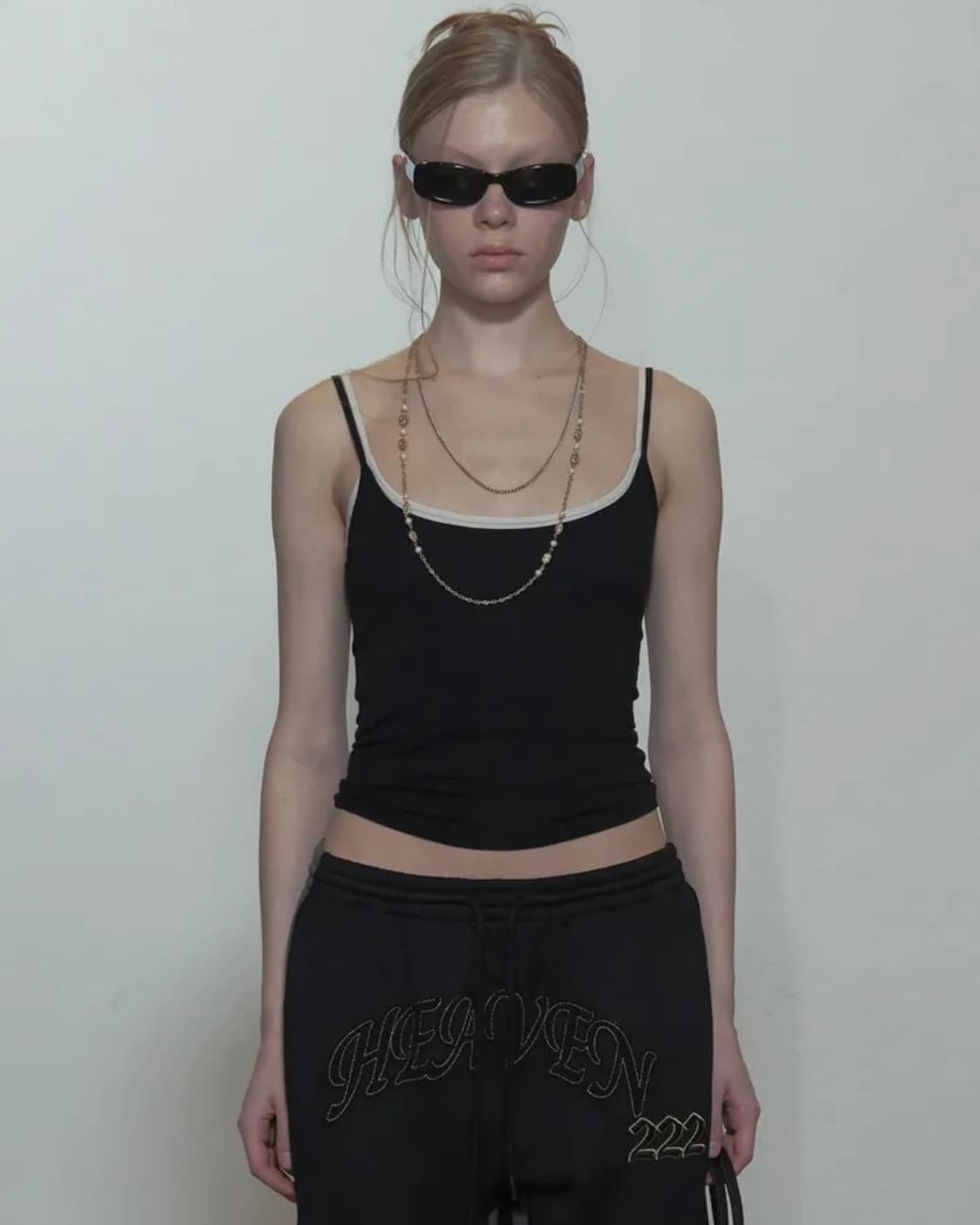 스컬프터 스트링 탱크 탑 블랙 상품이미지1