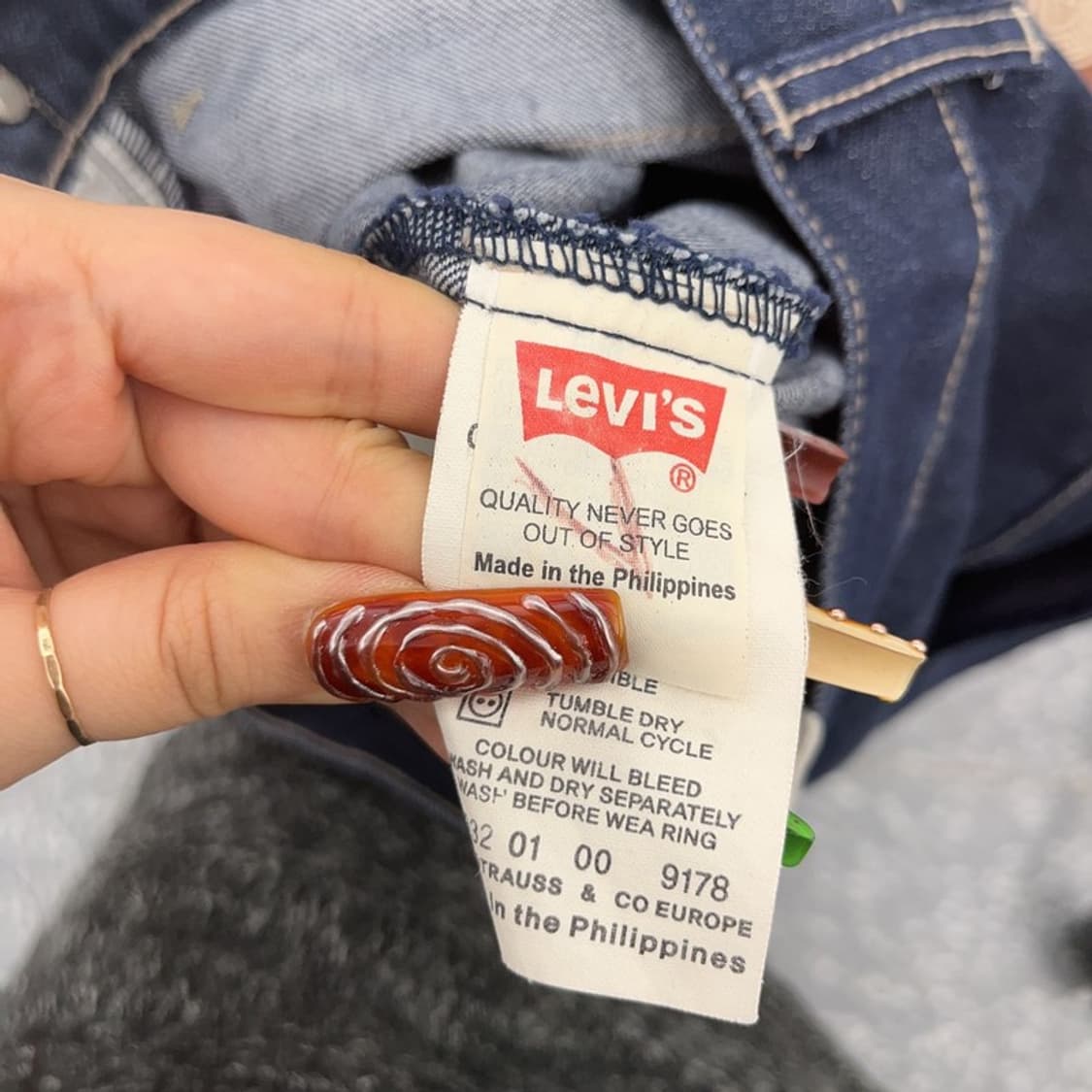 리바이스 엔지니어드진 올드스쿨 레트로 데님 청바지 28인치 C09562 상품이미지6