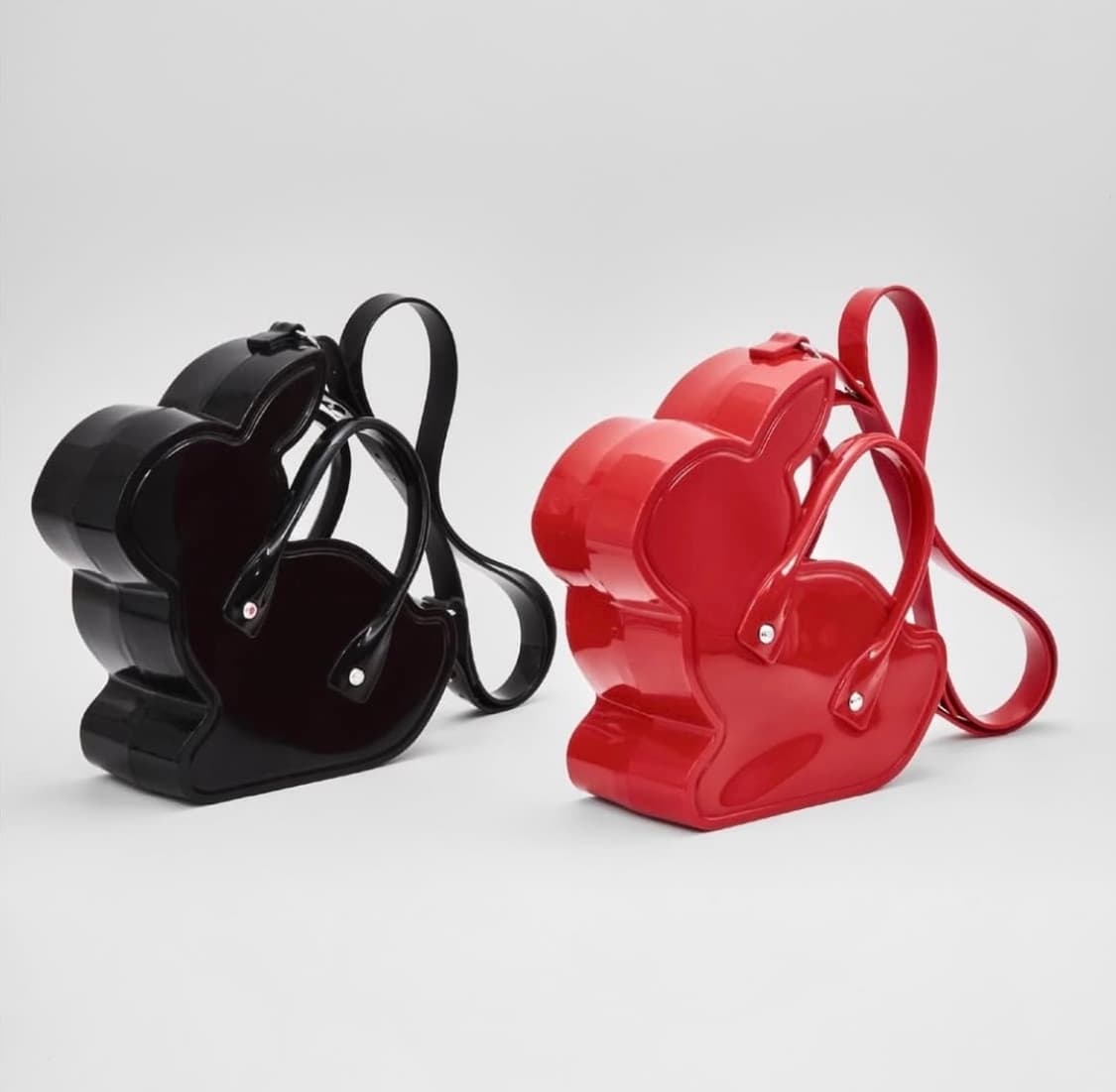 꼼데가르송 CDG걸 X 멜리사 래빗 뉴백 블랙 상품이미지3