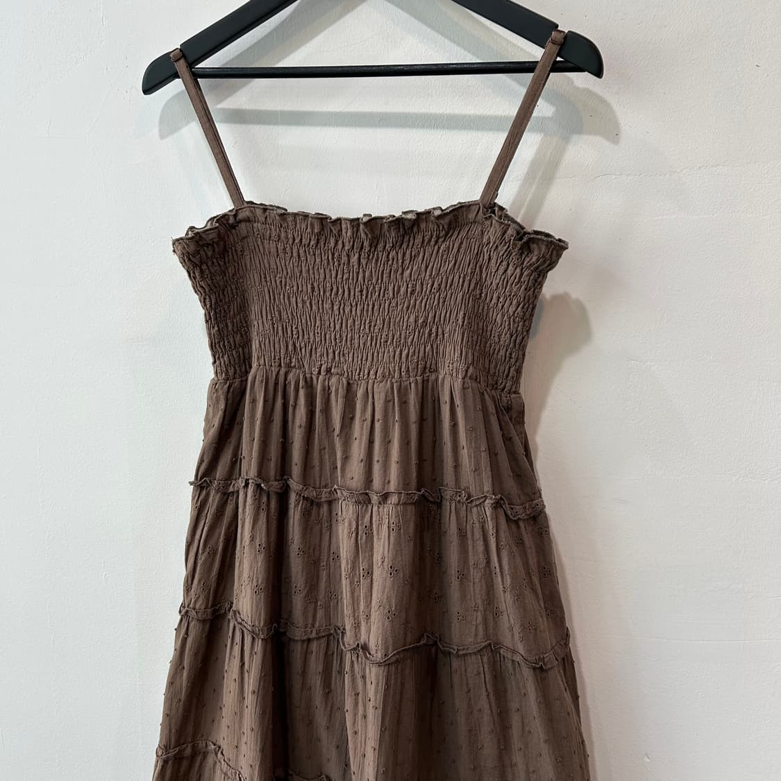 브라운 캉캉 슬리브리스 원피스 상품이미지2