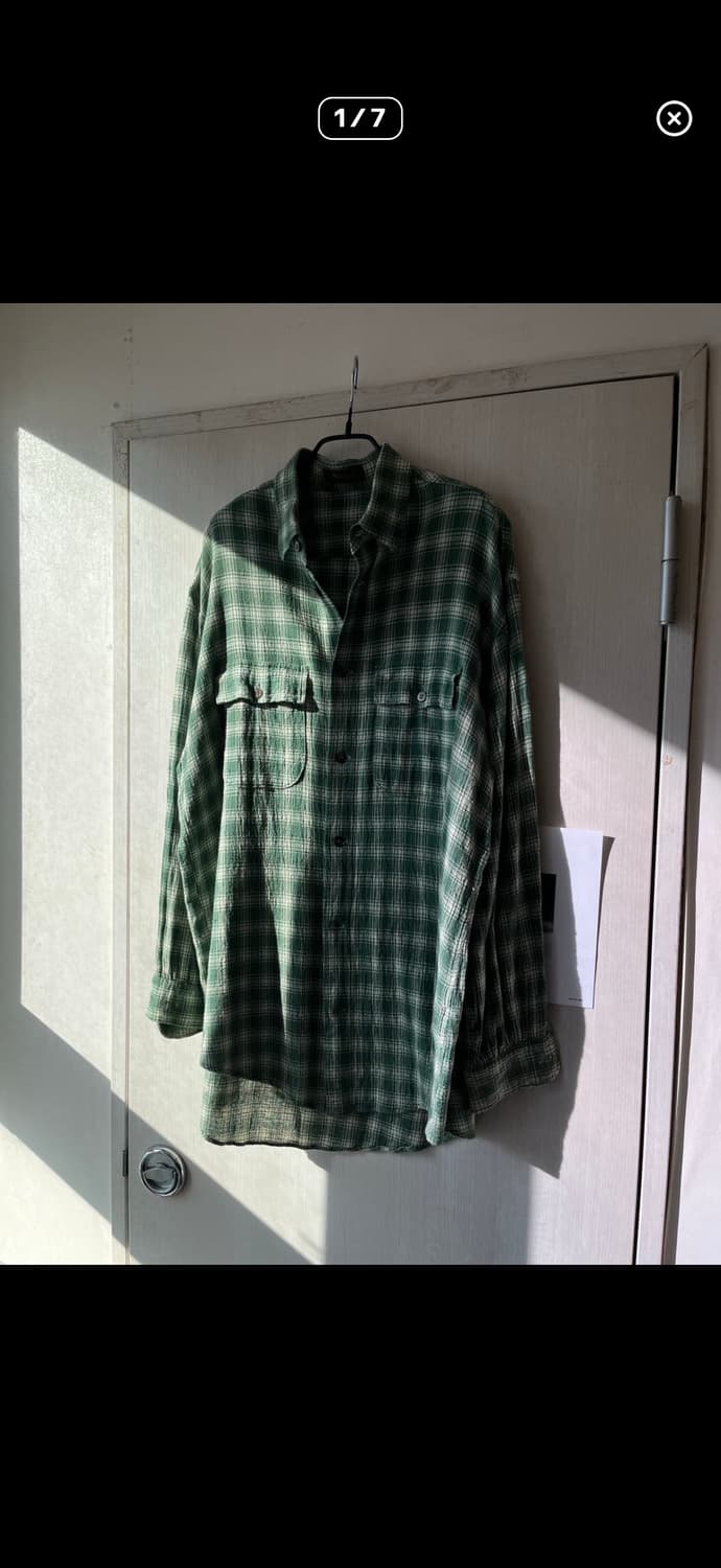 요지야마모토 ysformen 체크 여름셔츠 상품이미지1