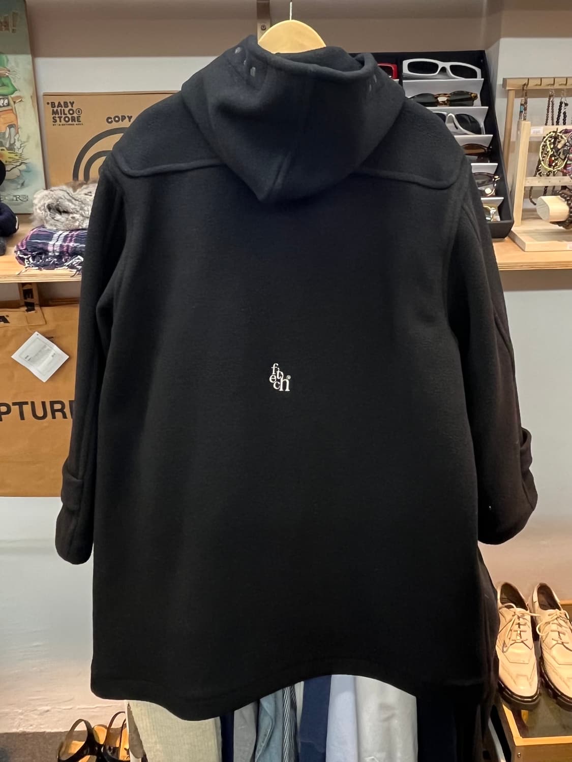 [105] FETCH 패치 더플코트 블랙 L 상품이미지4