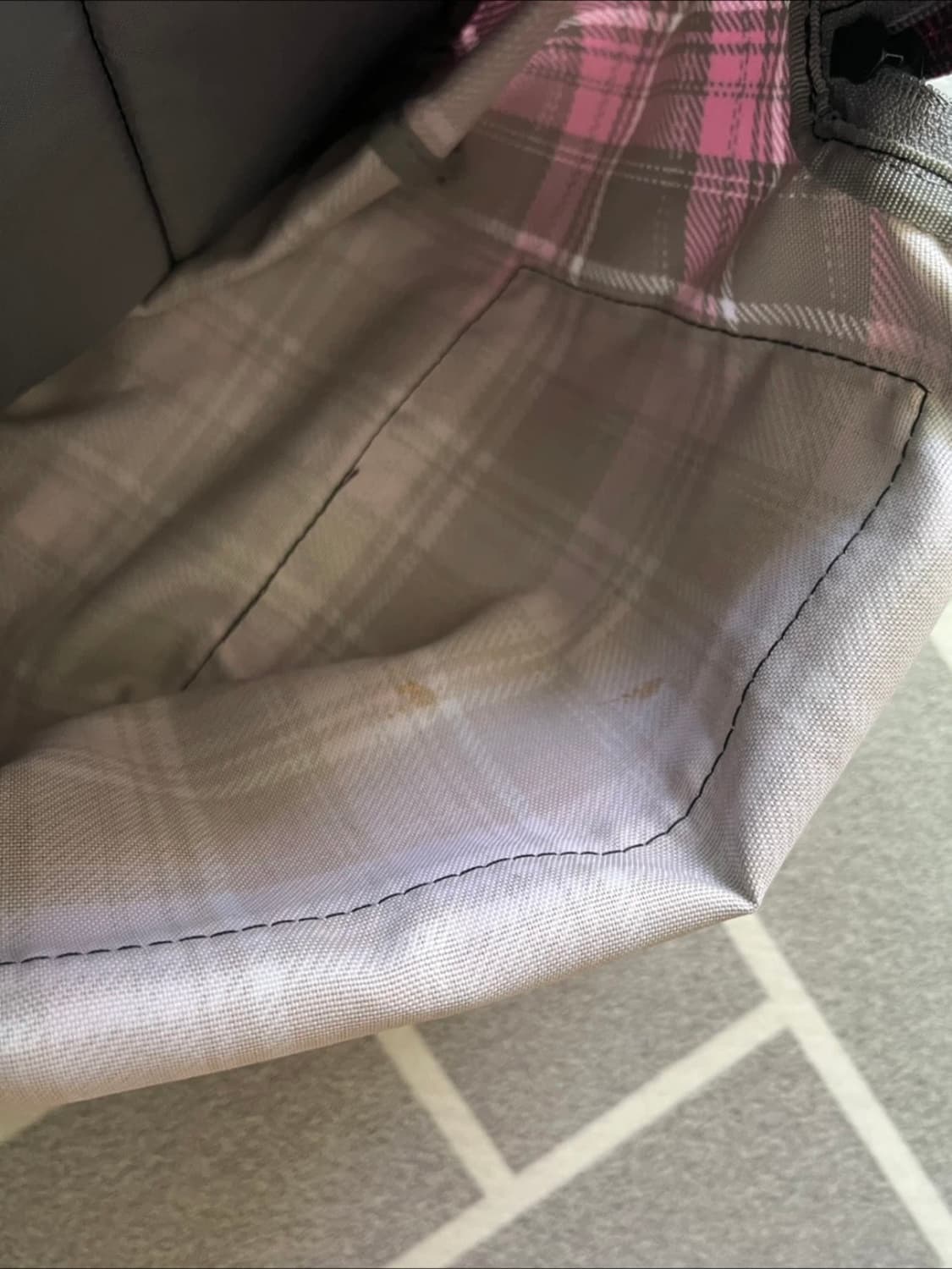 아웃도어프로덕츠 핑크 체크 백팩 상품이미지3