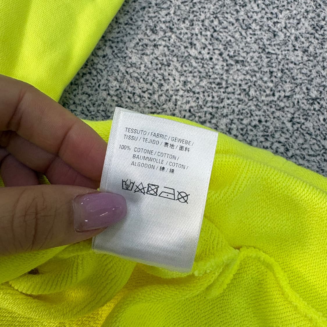 XS 발렌시아가 크루로고 오버핏 후드티 0527J 상품이미지7