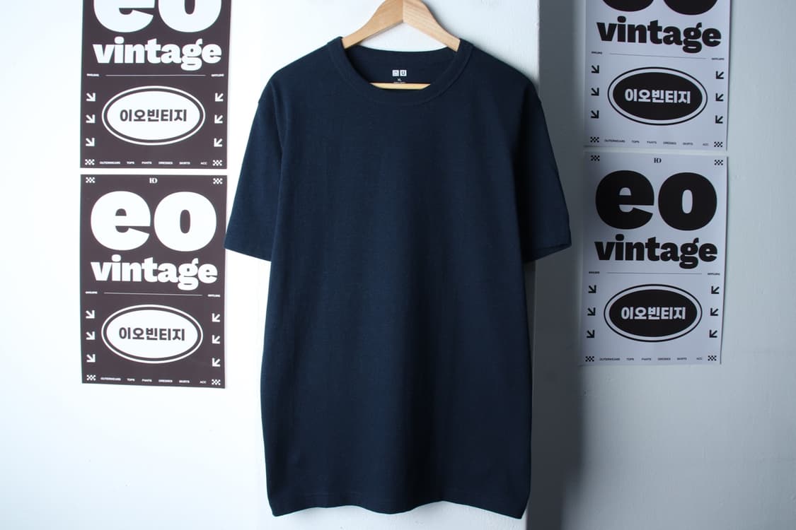 (XL-2XL) 유니클로 반팔 티셔츠 U라인 새상품 블루-H32744 상품이미지2