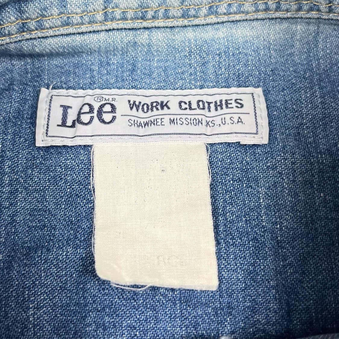 리 usa 넥 코듀로이 데님 셔츠 상품이미지3