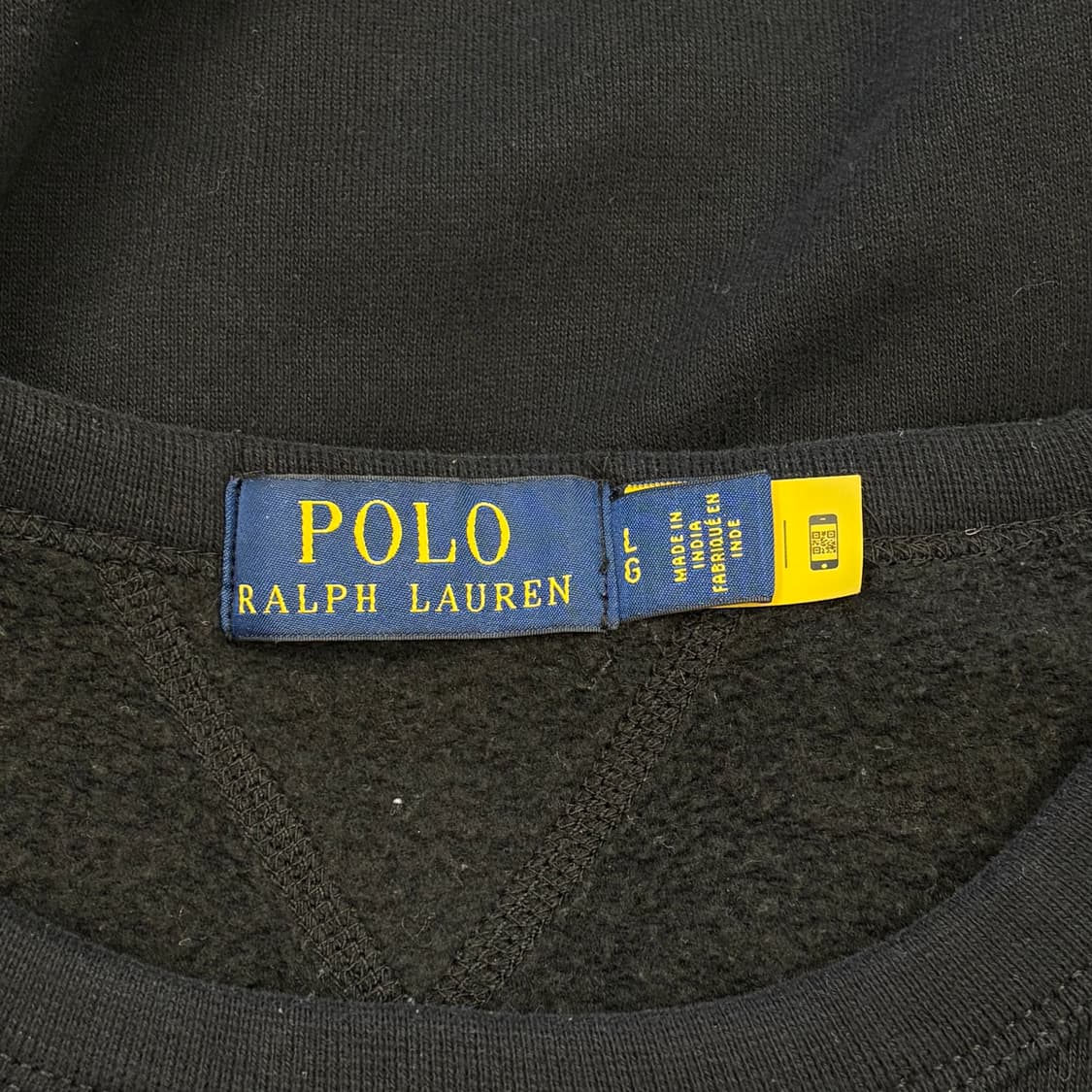 L 폴로랄프로렌 기모 블랙 맨투맨 상품이미지4