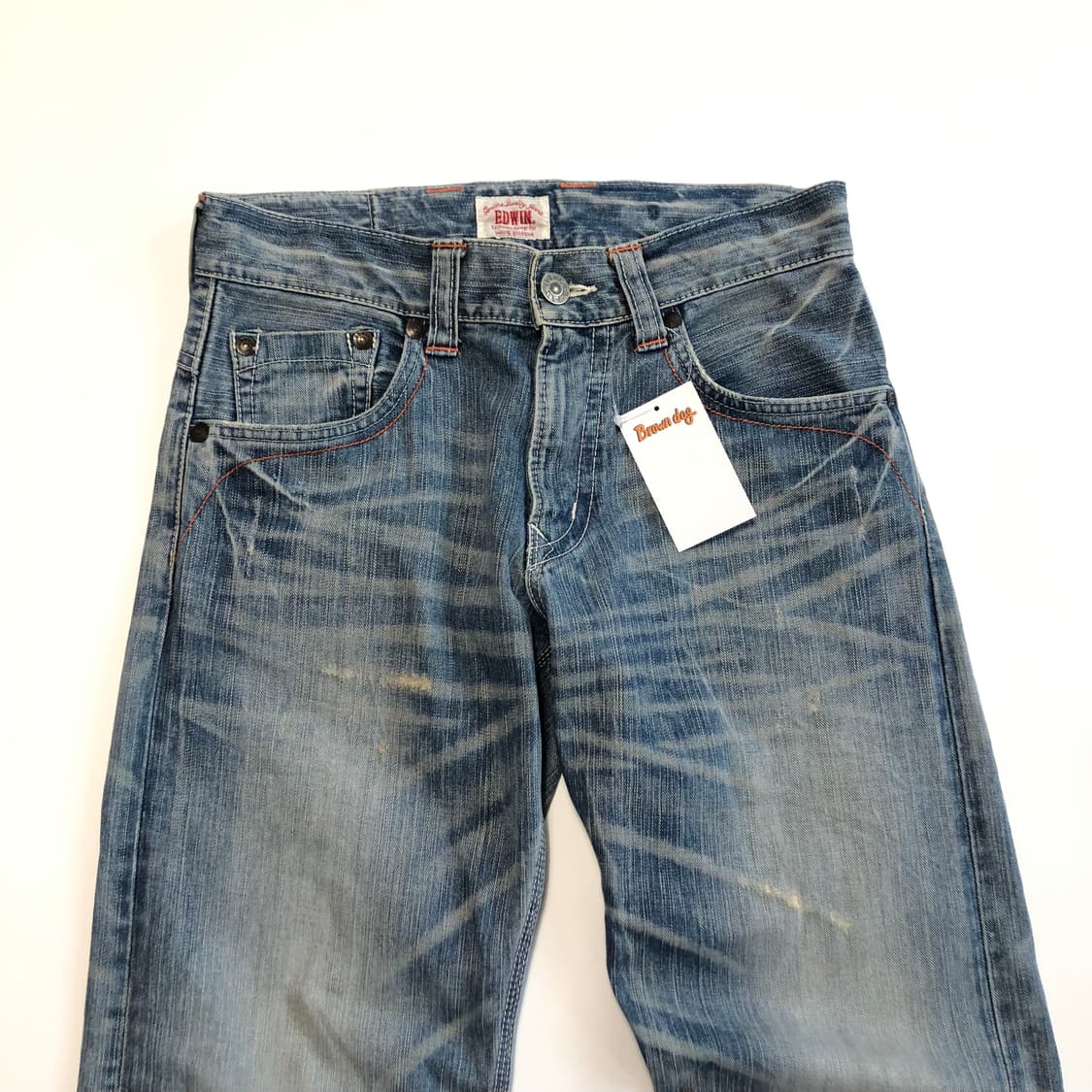 에드윈 재팬 오렌지 디테일 데님팬츠 상품이미지5