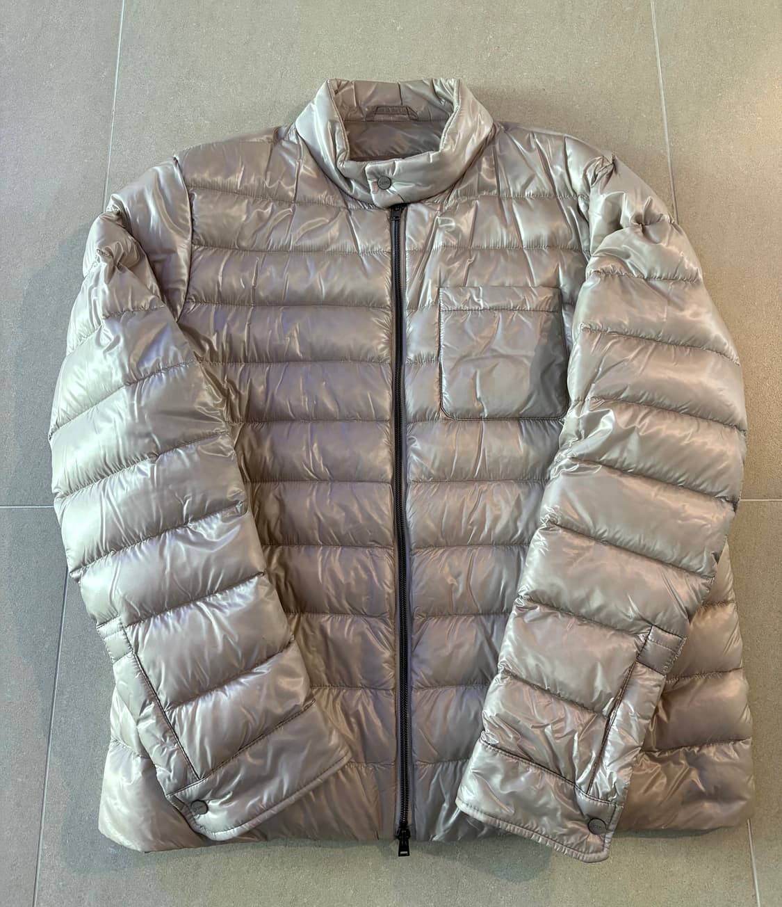 (52) Herno 에르노 리조트라인 집업 패딩 자켓 라이트베이지 상품이미지1