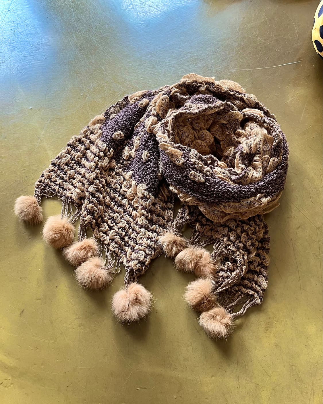 Jpn Vintage 3D Mixed Texture Muffler 상품이미지3