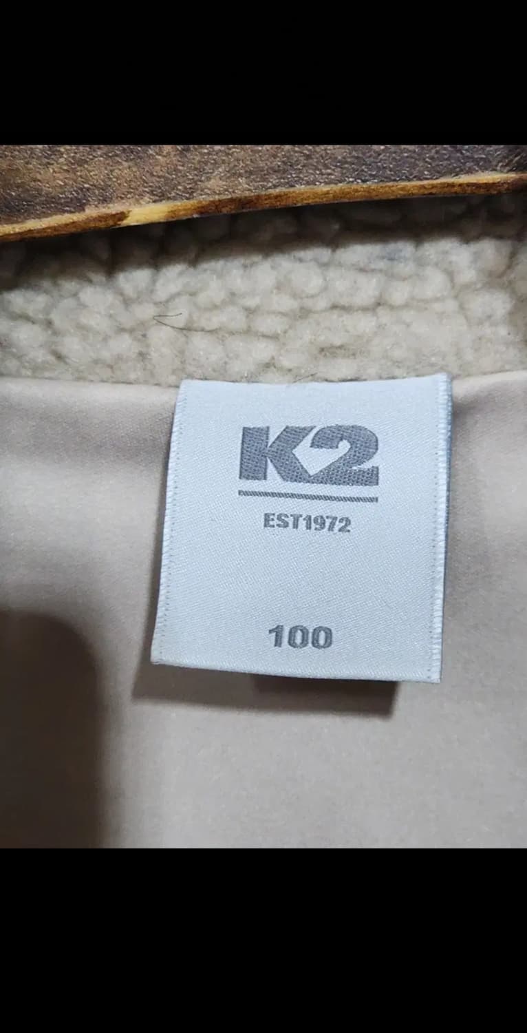 (100) 케이투 플리스 점퍼 베이지 뽀글이 K2 후리스 자켓  상품이미지3