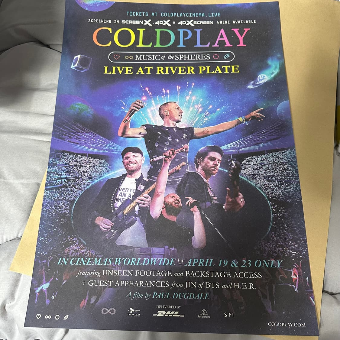COLDPLAY 포스터 팝니다. 콜드플레이 상품이미지1