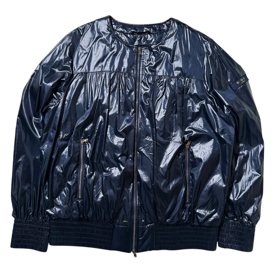 (매장판) 타트라스 구스다운 라운드넥 경량패딩 네이비 상품이미지2