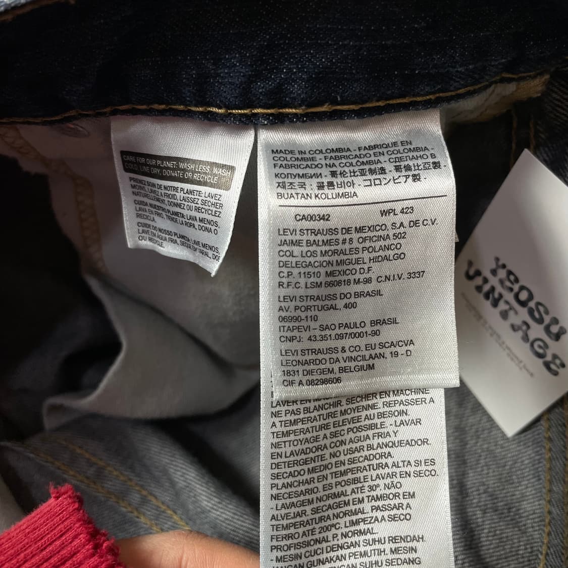 (32) 리바이스 508 30X32 진청 데님 팬츠 상품이미지3
