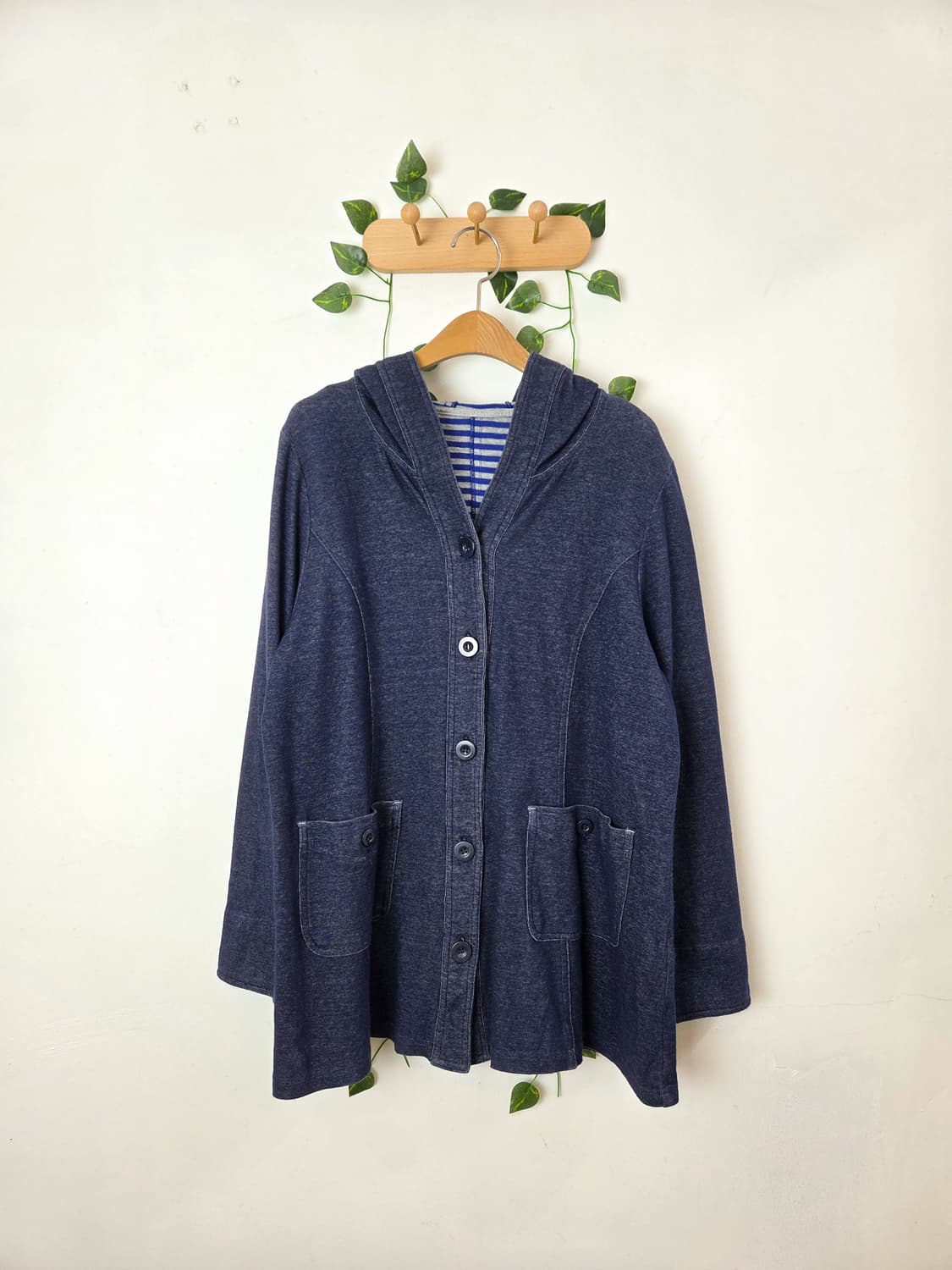 단추 후드 집업 상품이미지1