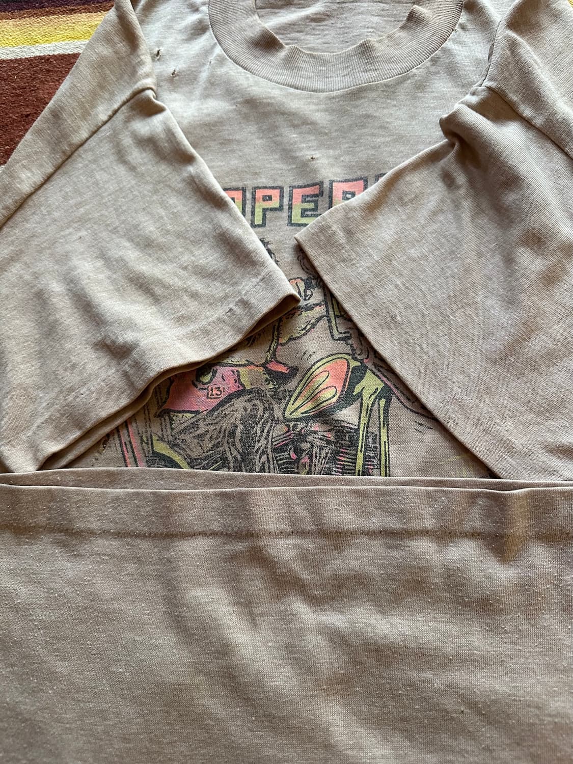 70s USA 빈티지 쵸퍼 Choppers 바이크 반팔 티셔츠 상품이미지5