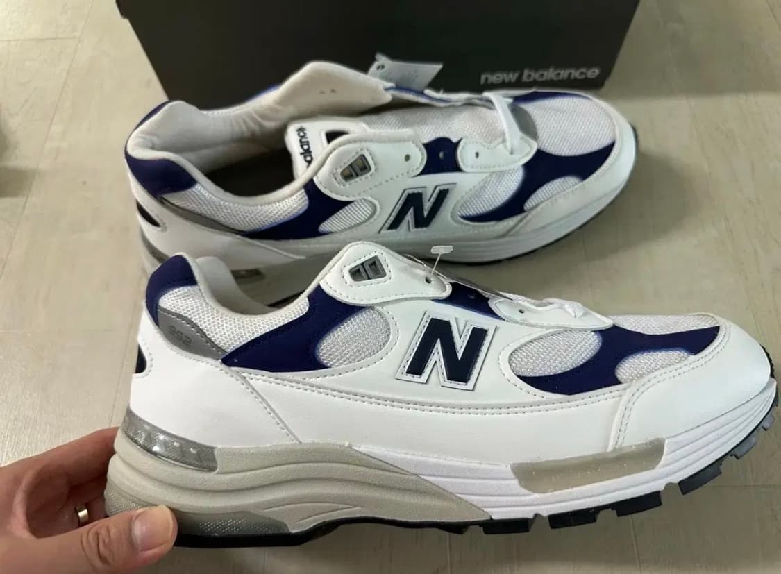 [295] 뉴발란스 992 화이트 네이비 m992ec 상품이미지5