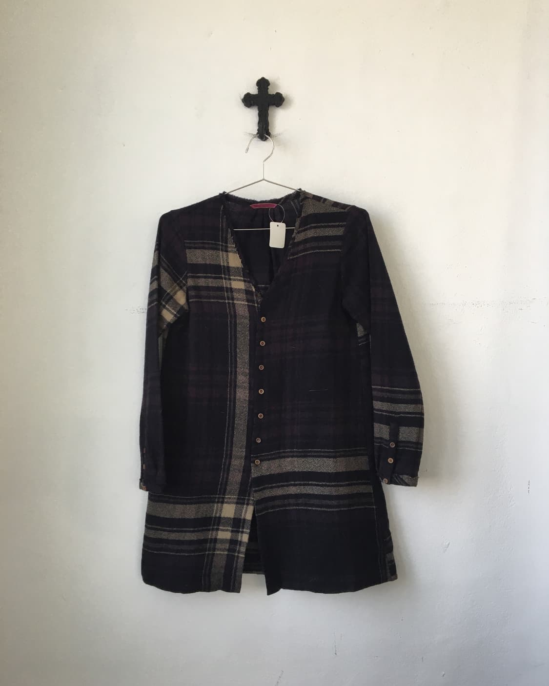 Check pattern mixed jacket 상품이미지2