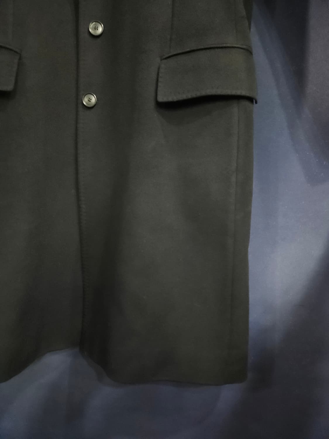 휴고보스 블랙컬러 남성 슬림핏 100 롱코트  상품이미지6