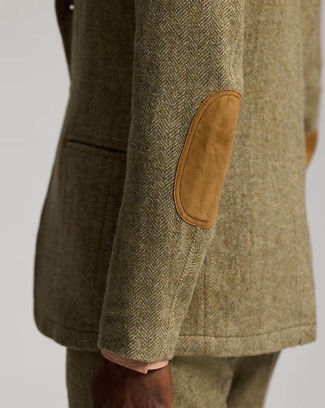 RRL 26SS 언컨스트럭티드 스웨이드 헤링본 웨스턴 블레이저 M 신품 상품이미지5