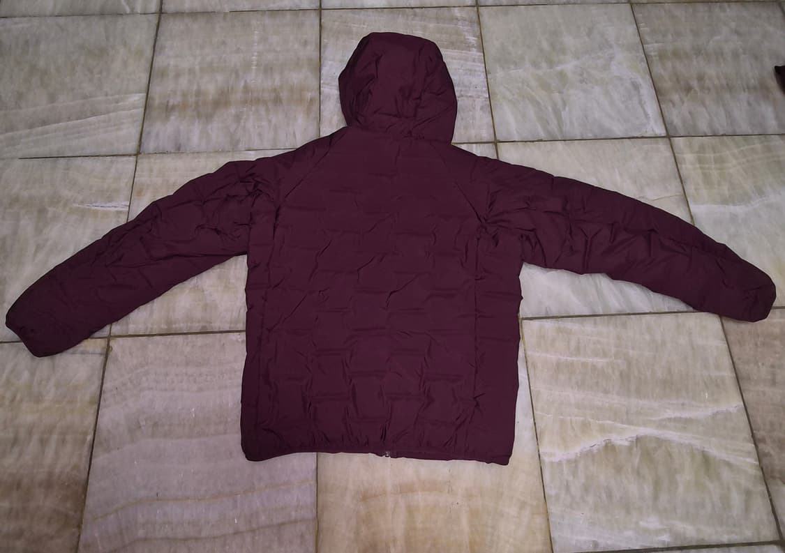 유니클로 퍼프테크 파카 와인 M 상품이미지5