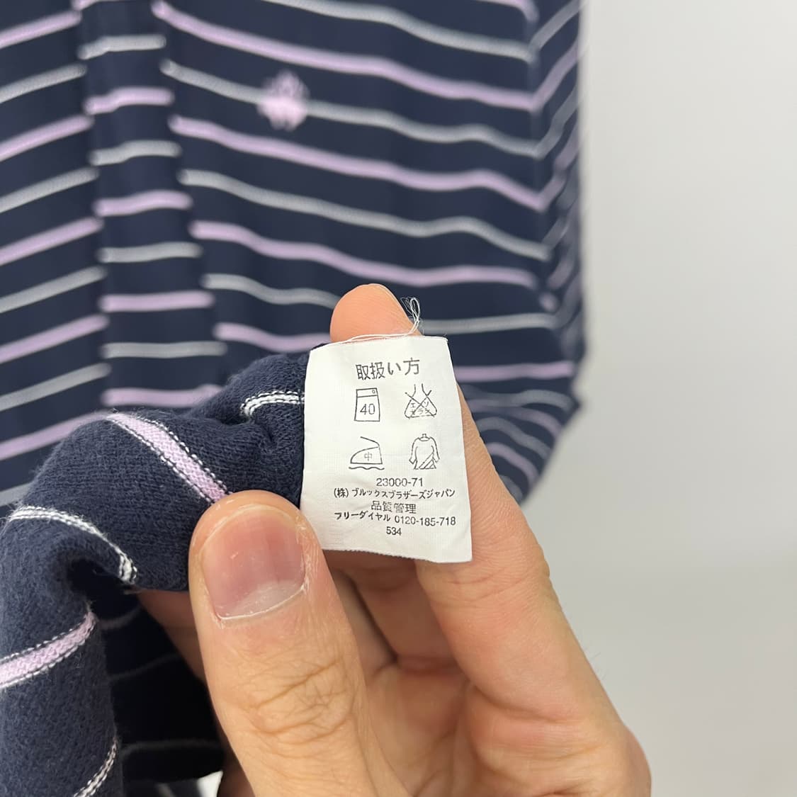 브룩스브라더스 스트라이프 반팔 카라티 남XL 상품이미지6