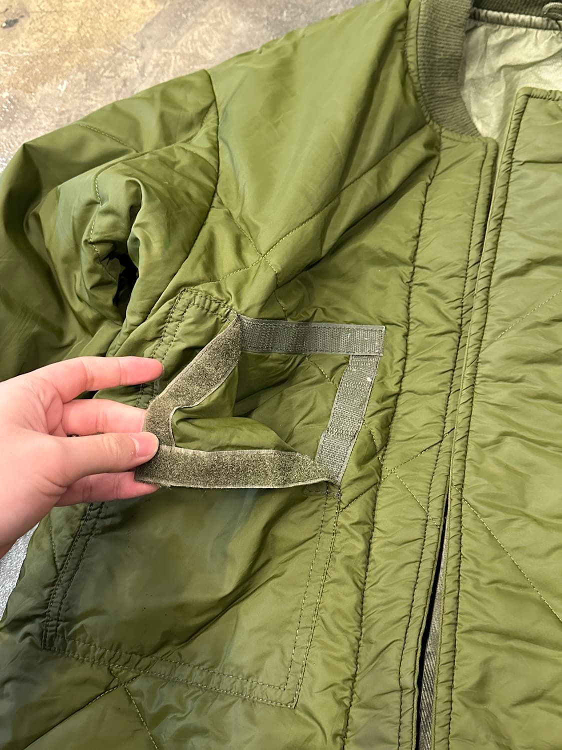 80s 밀리터리 캐나다 파카 컴뱃 이너 라이너 XL 상품이미지4