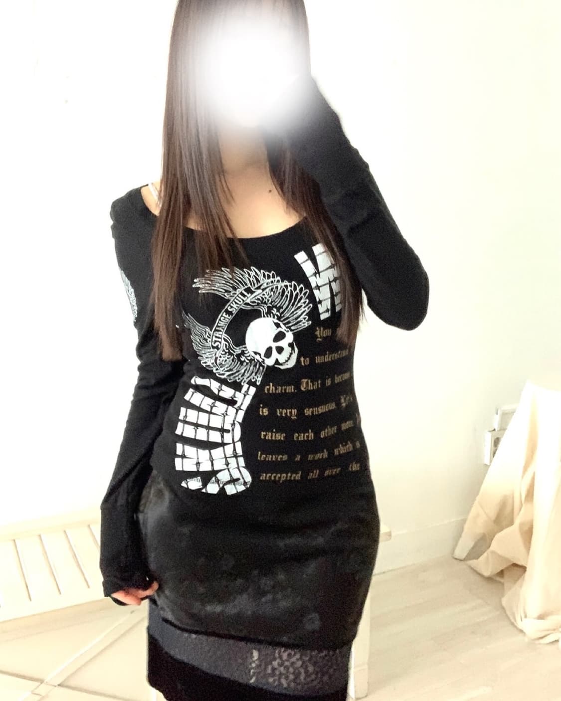d.i.a skull print long-sleeve 상품이미지5