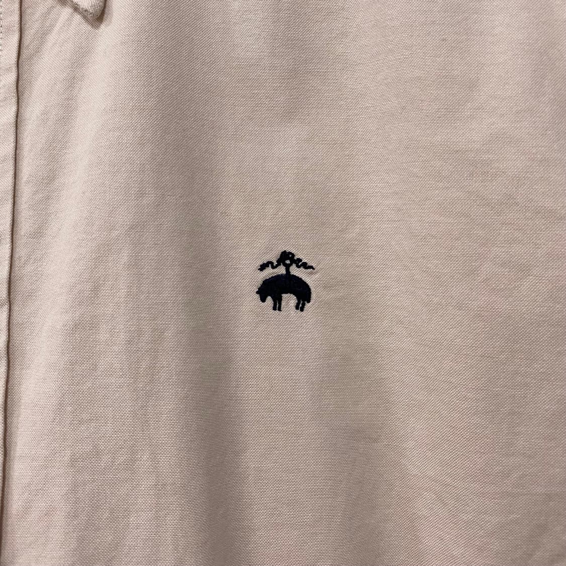 브룩스브라더스 스트레치 코튼 옥스포드 셔츠 연베이지 상품이미지4