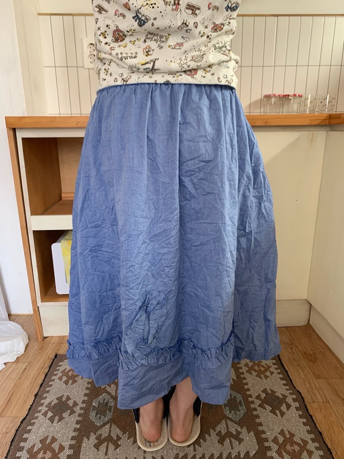 flower ruffle skirt.. 상품이미지5