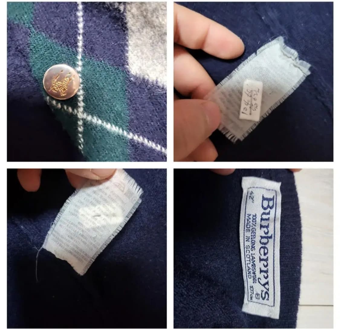 (55-66) 버버리 체크가디건 버버리가디건 버버리니트 버버리금장 상품이미지9