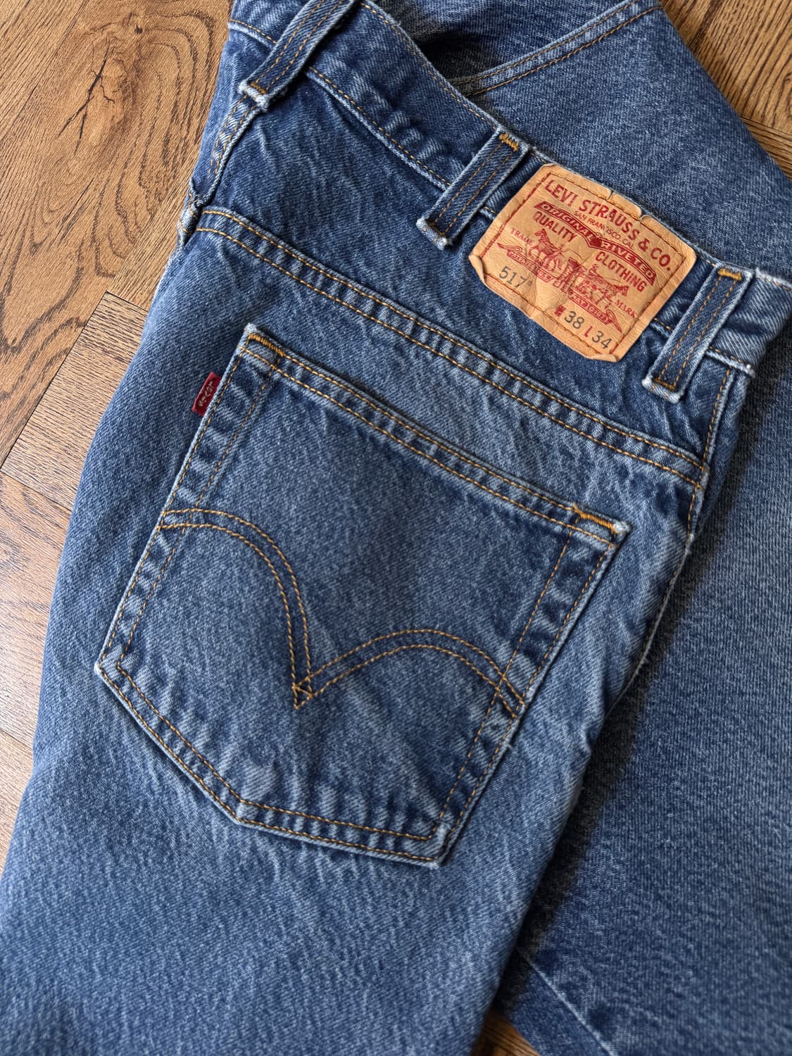 [38]00's 리바이스 517 멕시코제 빈티지 페이딩 플레어진 F49 상품이미지6