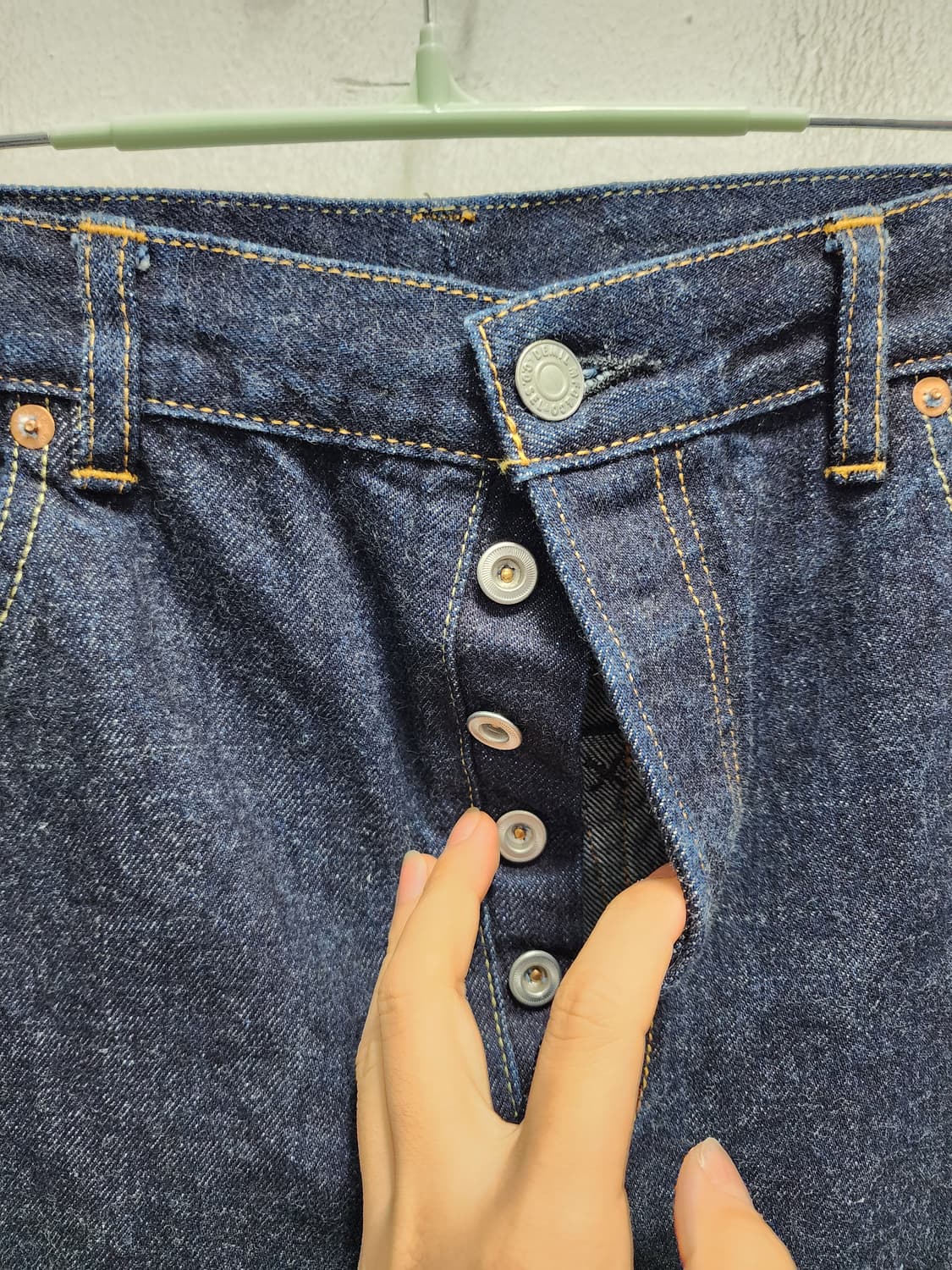 데밀 009 레귤러 스트레이트 셀비지 데님 상품이미지3