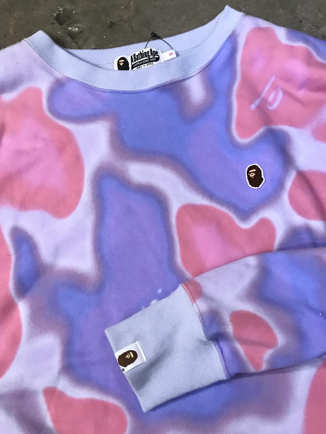 Bape Pink&Purple Camouflage Sweatshirt 상품이미지6