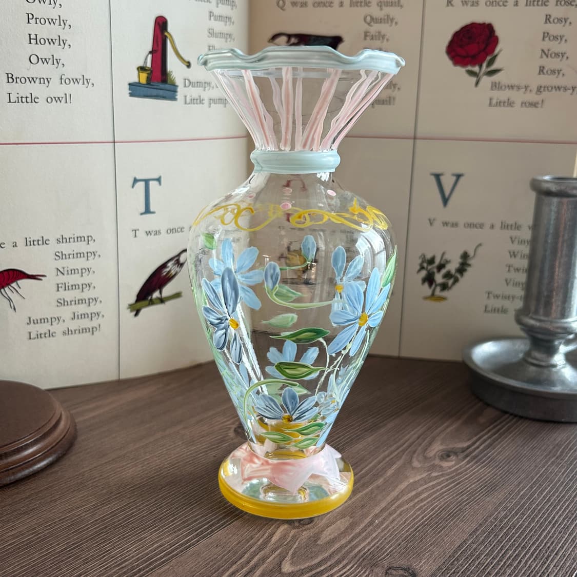 핸드페인티드 빈티지 화병 꽃병  상품이미지10