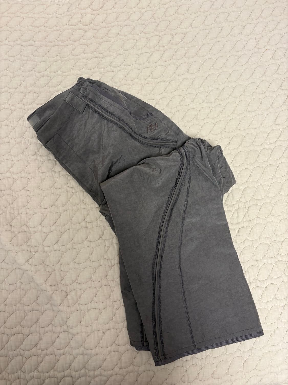산산기어 파이핑 팬츠 웜 그레이 1size 상품이미지1