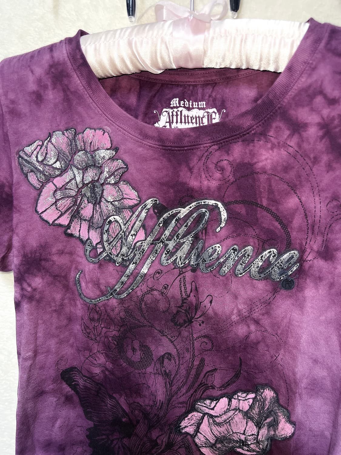 어플릭션st 버커루 y2k 와투케 갸루 펑크 00s 오리엔탈 레터링 반팔 상품이미지10