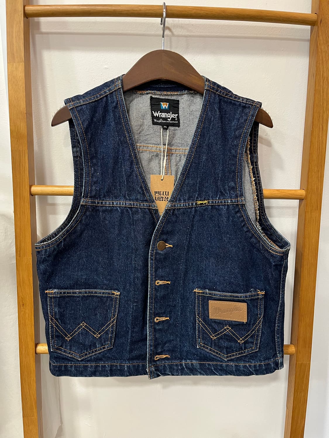 랭글러 데님 조끼 청베스트 상품이미지1