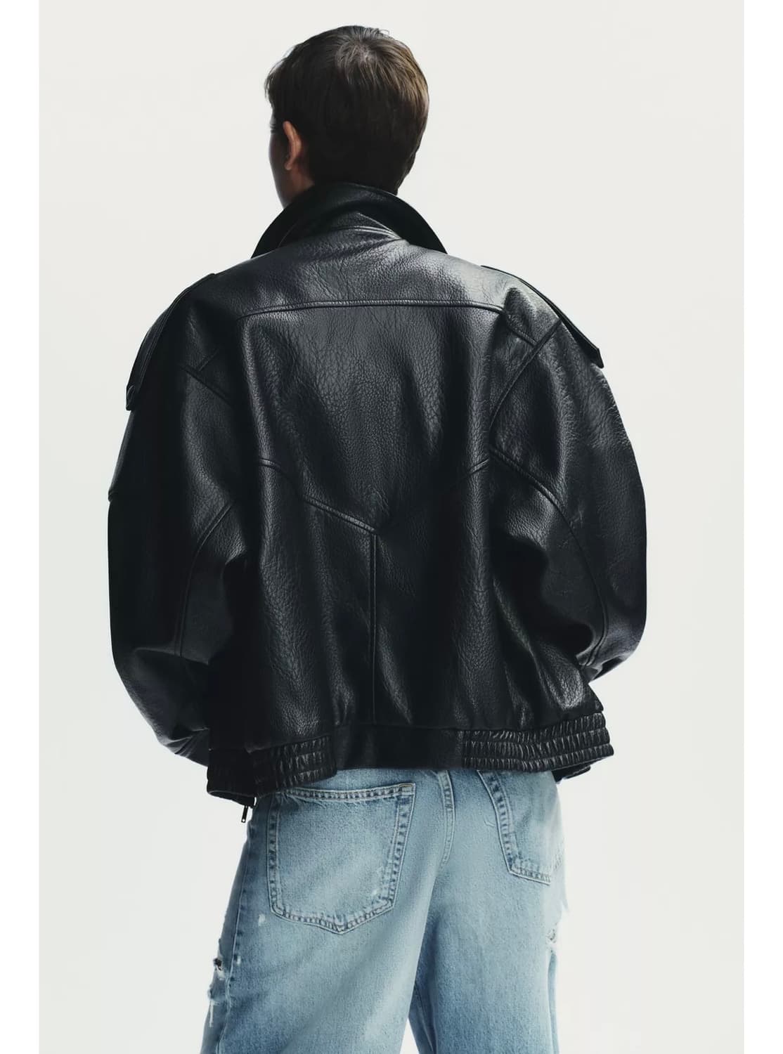 자라 페이크 레더 점퍼 XS 상품이미지2