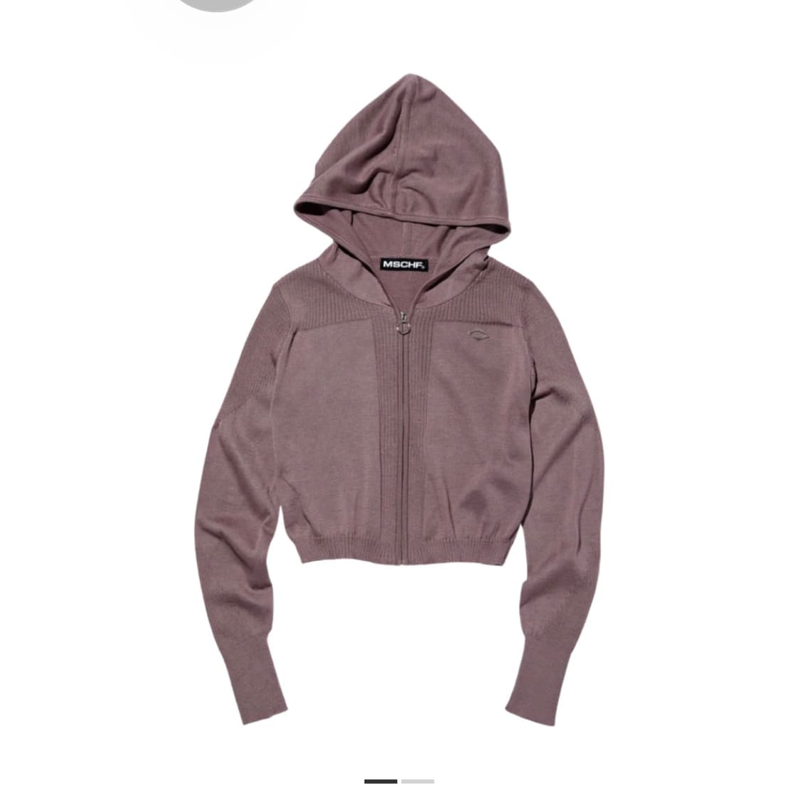 [S] 미스치프 롬버스 니티드 후드 로즈브라운 상품이미지1
