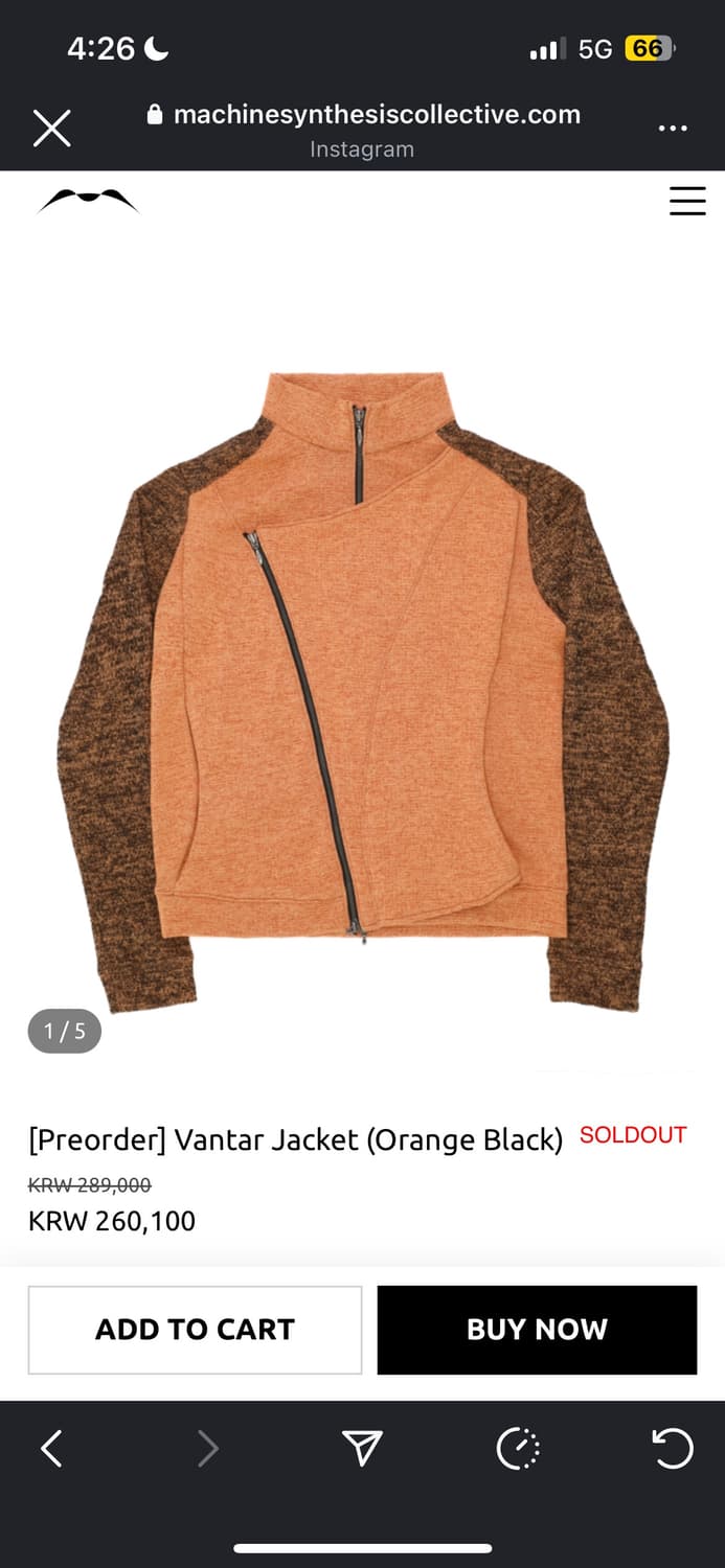 Msc vantar jacket 1 사이즈 판매 상품이미지1