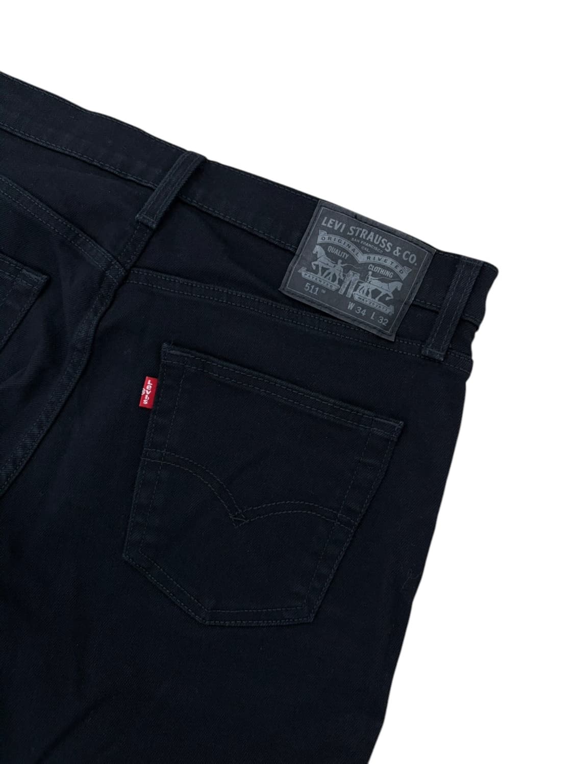 리바이스 511 블랙 데님팬츠 (34,블랙패치) 상품이미지6