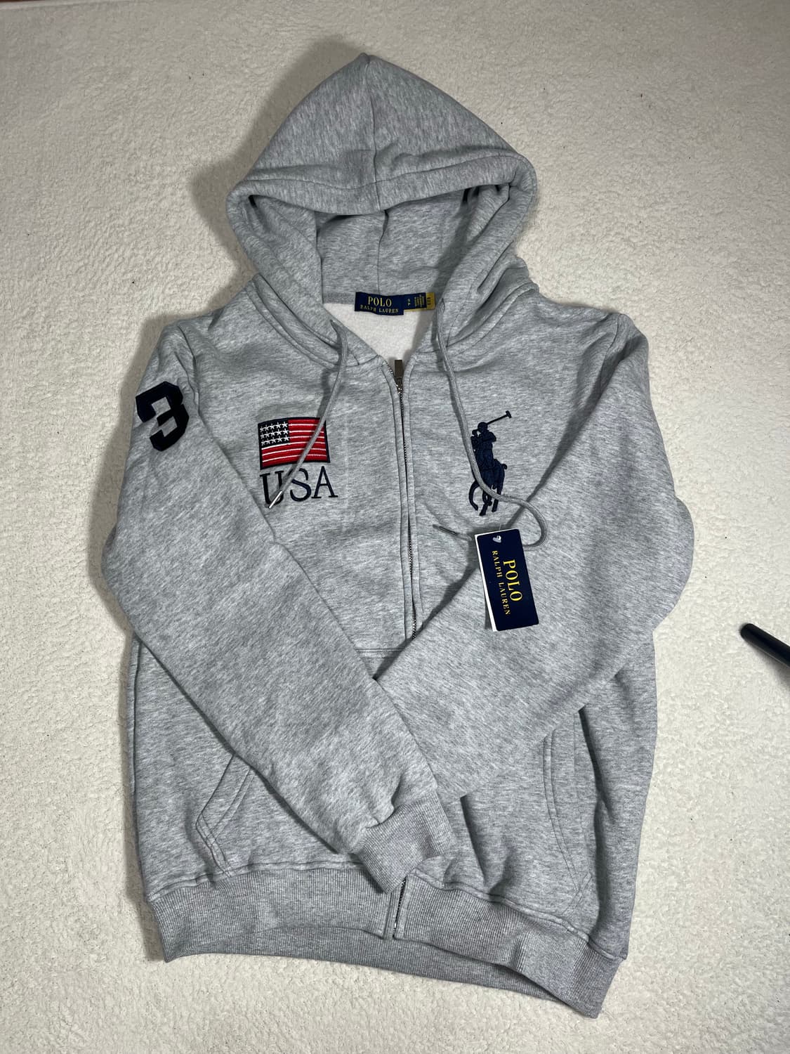 빈티지) 폴로 란프로렌 USA 후드집업 상품이미지1