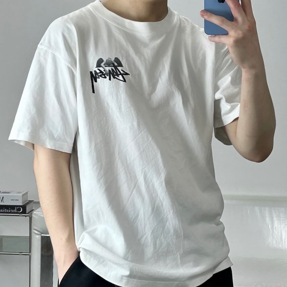 스투시 에잇볼 엔젤 반팔티 L  상품이미지1
