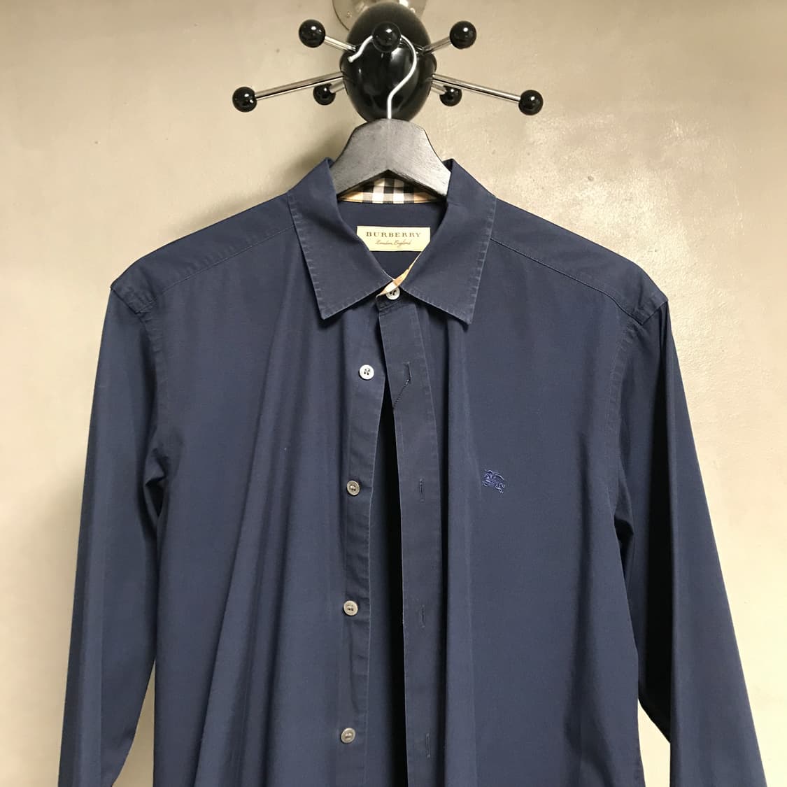 버버리 네이비 셔츠 M 상품이미지2