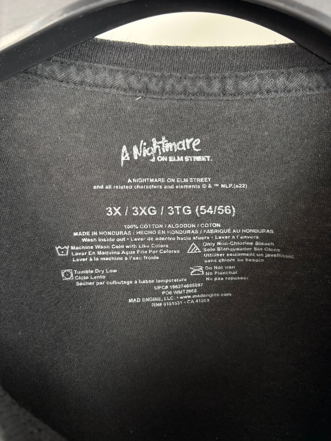 a490) Nightmare 그래픽 반팔티셔츠 상품이미지3