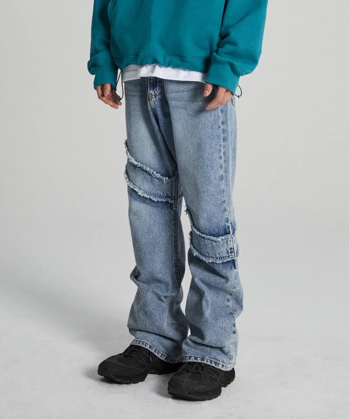 감마갤러리 21FW 웨이브 진 라이트블루 데님 팬츠 PN8433 상품이미지2