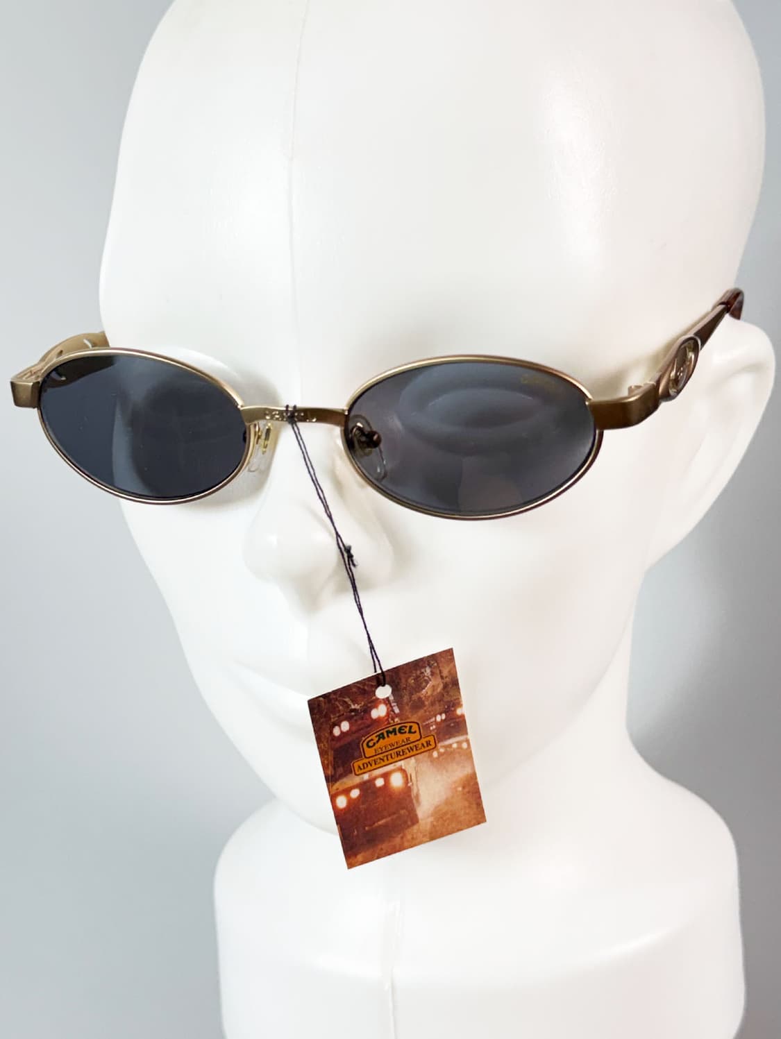 90s CAMEL 골드 슬림 오벌 프레임 빈티지 선글라스 상품이미지9